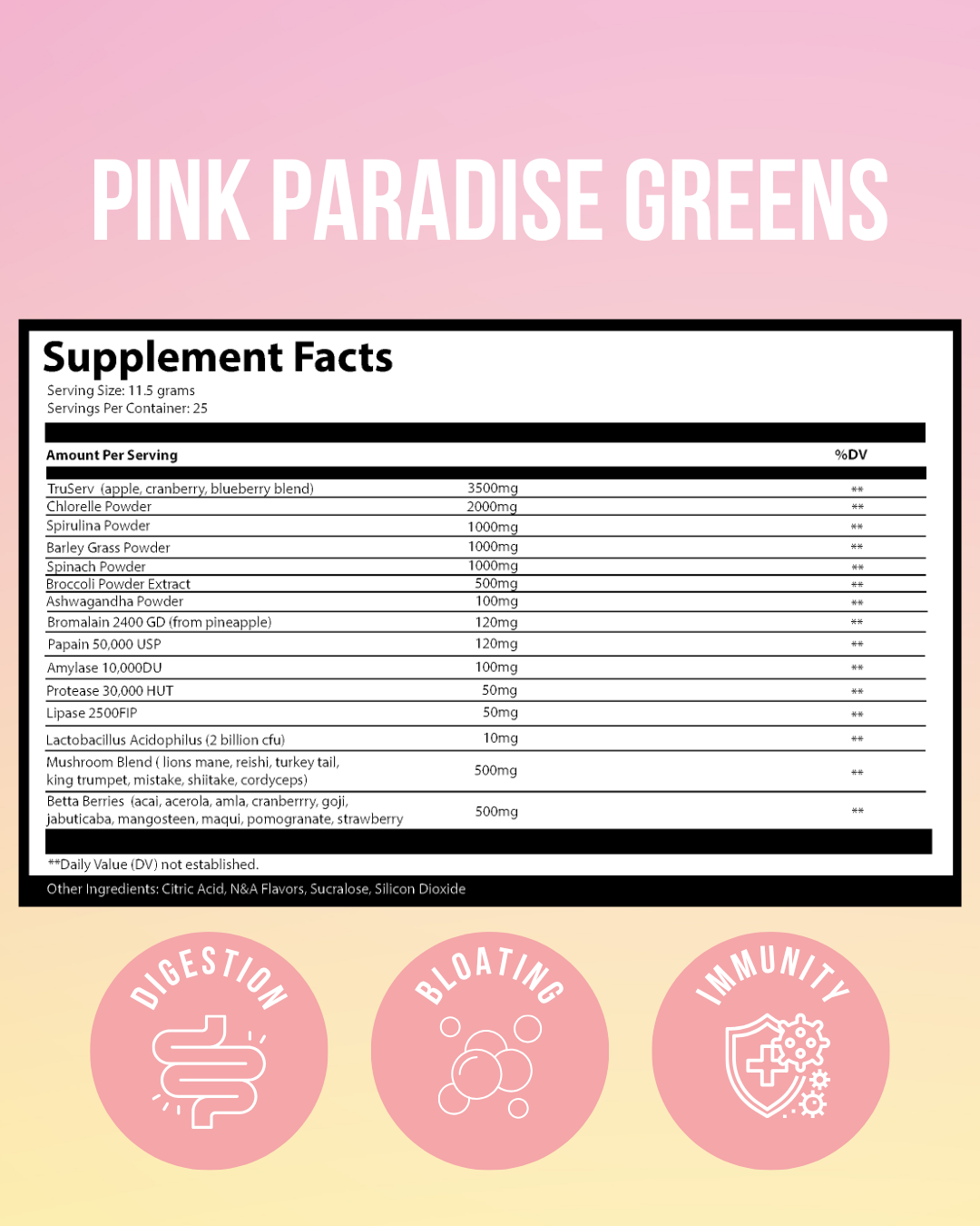 *LAUNCH WEEK PRICE* Pink Paradise Greens | Daily Glow Superblend