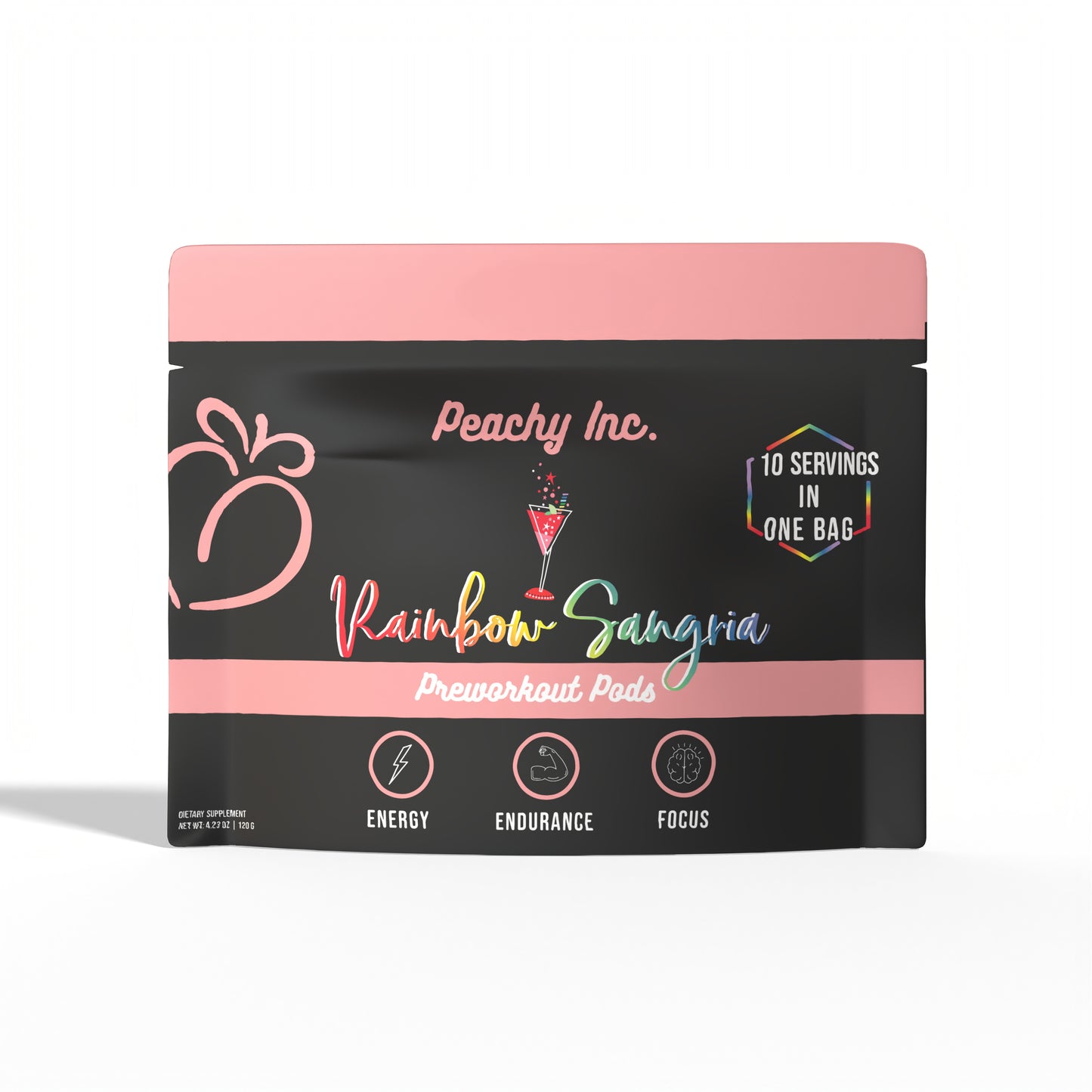 Peachy Nutrition Rainbow Sangria Pre-Workout Pods