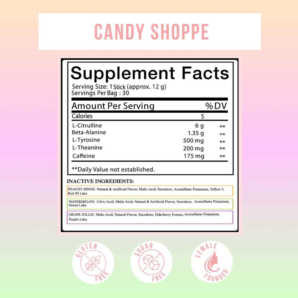 Peachy Nutrition Candy Shoppe Pre-Workout