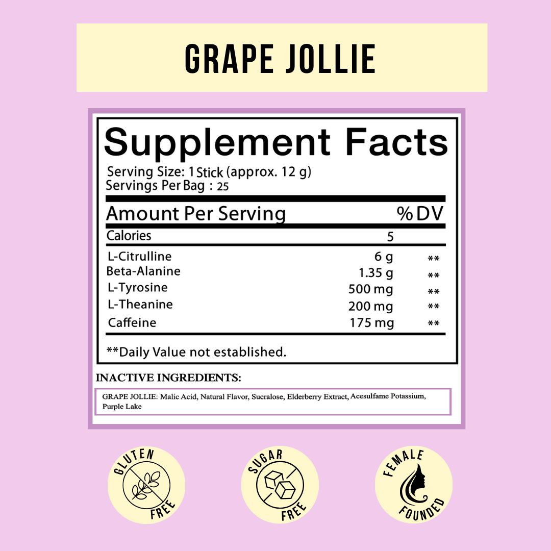 Peachy Nutrition Grape Jollie Pre-Workout