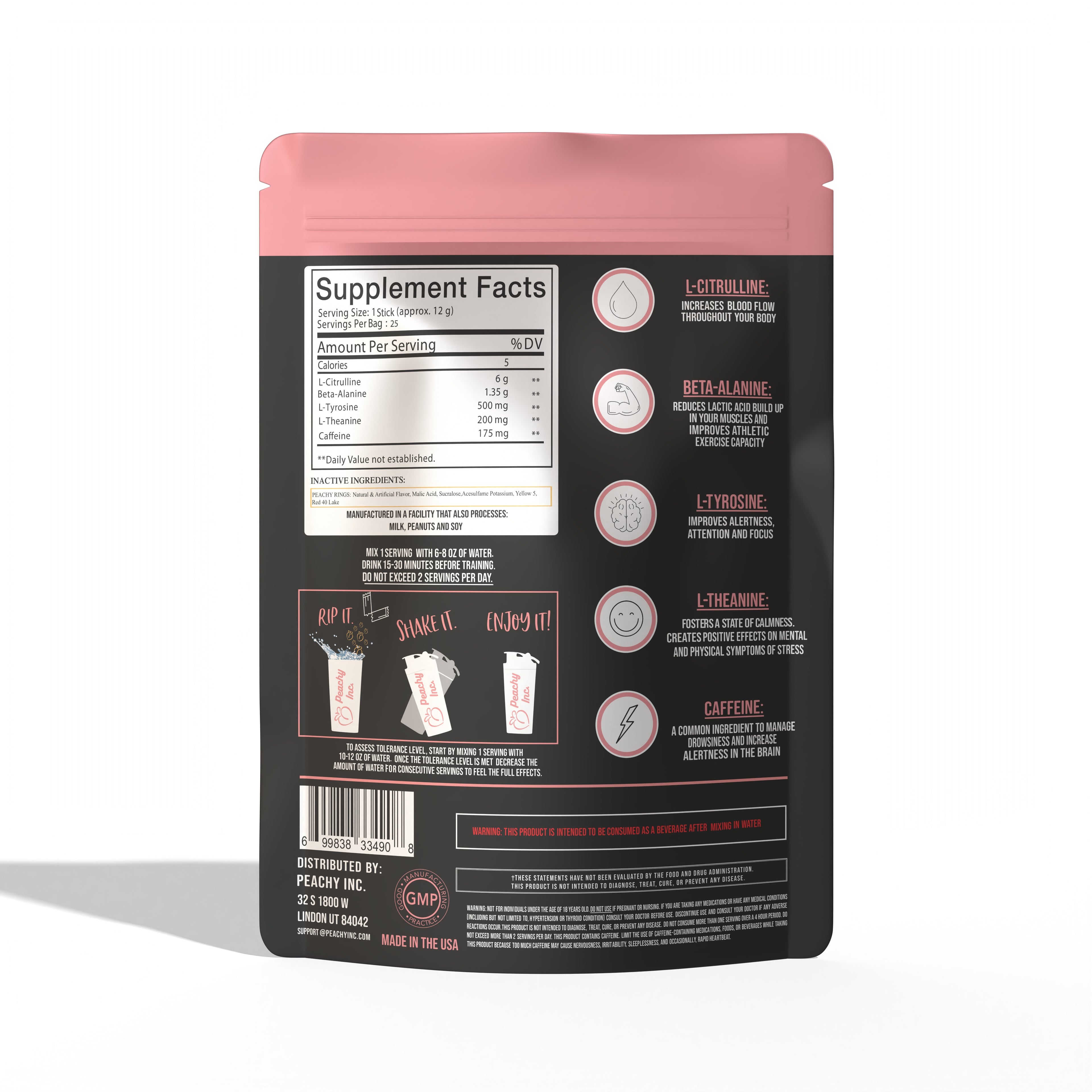 Peachy Nutrition Peachy Rings Pre-Workout