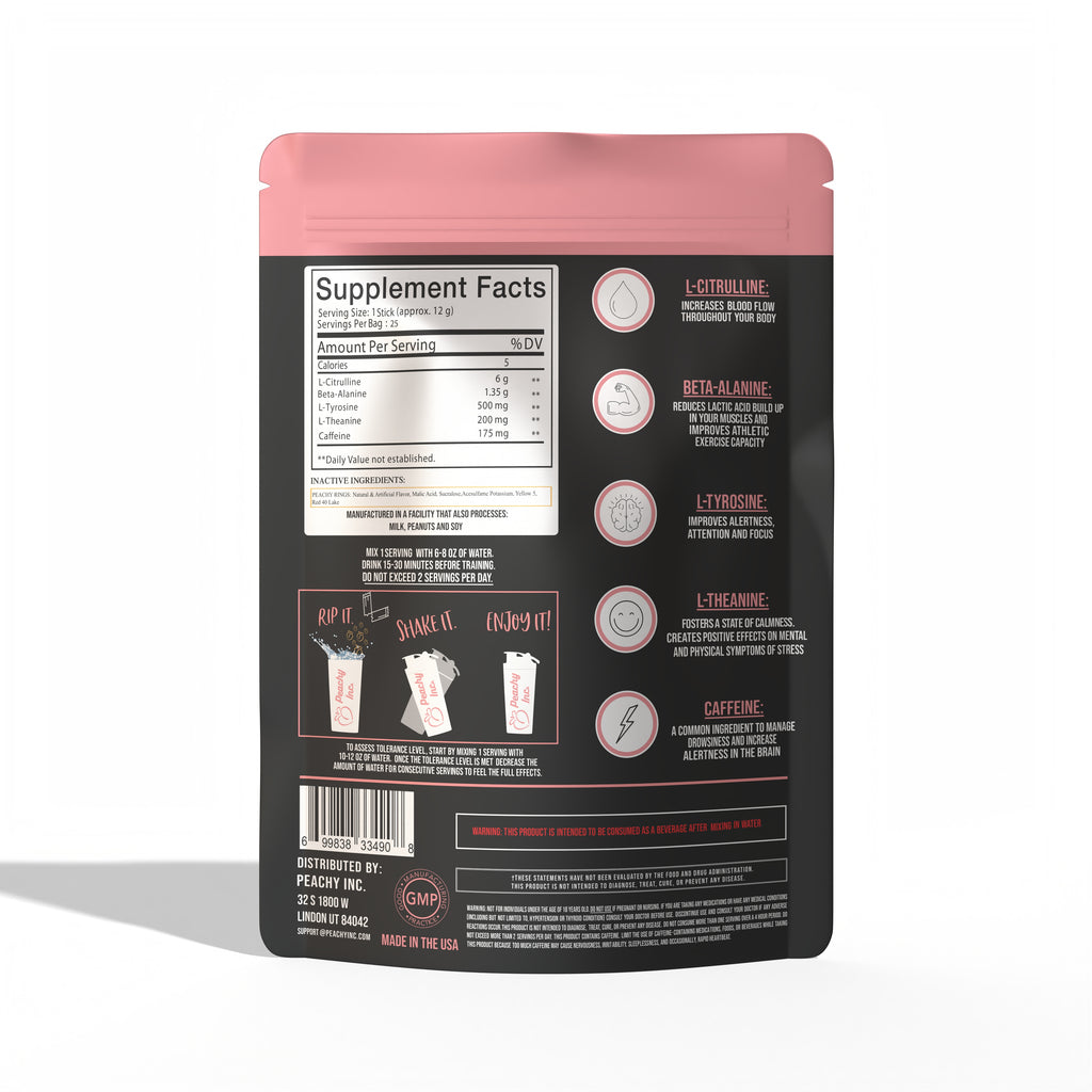 Peachy Nutrition Peachy Rings Pre-Workout