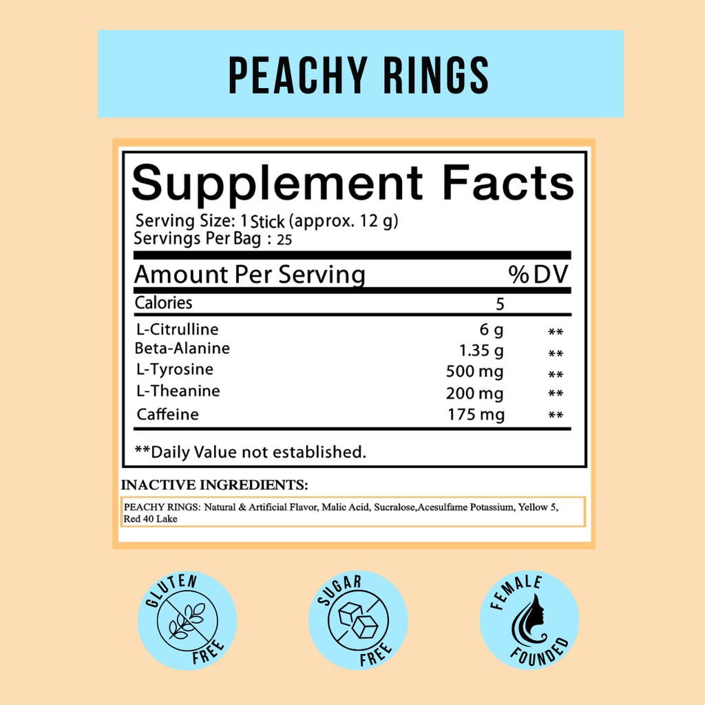 Peachy Nutrition Peachy Rings Pre-Workout