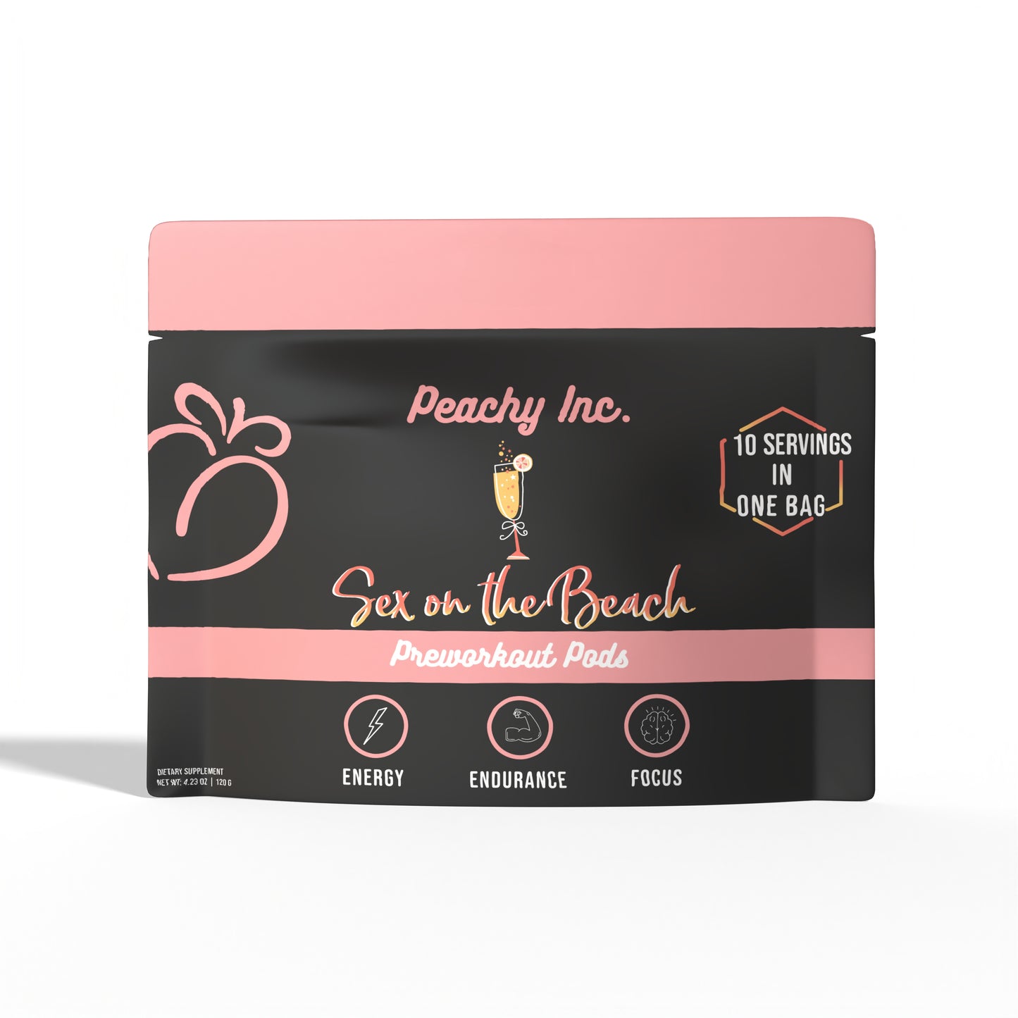 Peachy Nutrition Sex on the Beach Pre-Workout Pods
