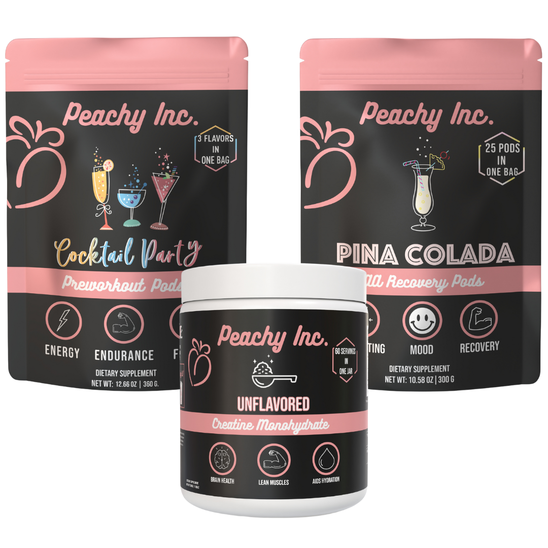 Starter Bundle - The Cocktail Party Pre-Workout & Piña Colada EAA Recovery & Creatine Monohydrate Unflavored