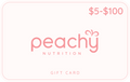 Peachy Nutrition Gift Card