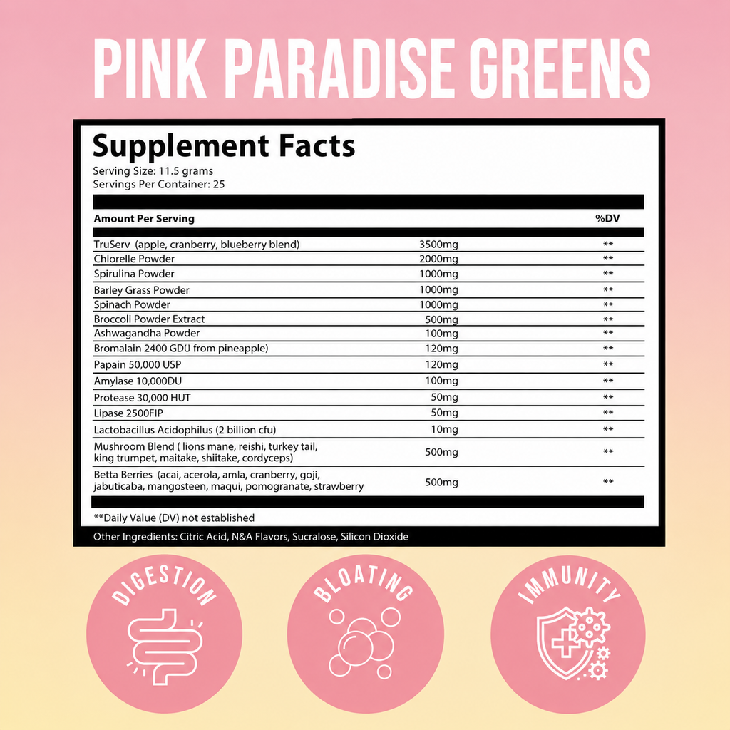 Pink Paradise Greens