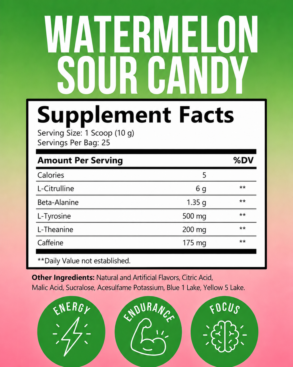 Watermelon Sour Candy Pre-Workout